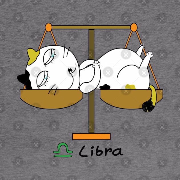 Libra zodiac funny cat by BonusSingh